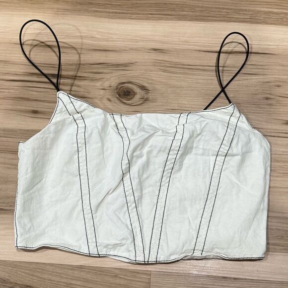 Urban Outfitters Bungee Bustier Cropped Top Women’s Medium - Picture 2 of 5
